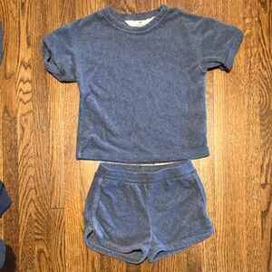 Kids Navy Terry Set